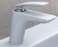 KLUDI BALANCE umyvadlová stojánková jednopáková baterie bez výpusti, bílá/ chrom ( 520269175 ) (4)